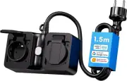 Ioteck Premium Wifi Outdoor Smart Plug, Heavy Duty Waterproof, 2 Grounded Outle