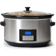 MST-900D Digital Programmable Slow Cooker, Oval Adjustable Temp, Entrees