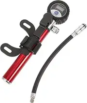 BUGUUYO Portable Bike Tire Pump with Digital Pressure Gauge Handheld Inflator for Road Bikes High Compressor for Convenient Tire Inflation Durable and Easy to Use