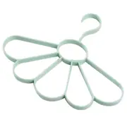 6Pcs Plain Wind Petal Scarf Hanger Multifunctional Fan Hanger Belt Drying Rack(Green)