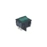 GA98808 H8653VBNAD Arcolectric Switches Rocker Switch , DPST , Illum Green