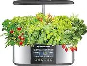 Intelligent Hydroponics Growing System, Indoor Herb Garden Germination Kit, 21 pods Smart Garden Planter with 4.8in LCD Screen, Automatic Add Water and Nutrients with LED Grow Light