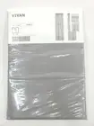 IKEA Vivan Solid Gray Curtains 57x98 Window Drapes 2 Panels