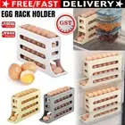 Egg Dispenser Removable Egg Storage Box Automatic Scrolling Egg Rack Fridge OZ
