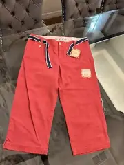NWT Dockers Size 10 Hello Smooth Soft Capri Pants With Belt