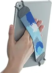 TFY Hand Strap Holder Finger Grip with Elastic Belt for Tablets & e-Readers, Secure, Portable, Compatible with iPad Pro 11 inch, Mini 6, Air, Galaxy, Nexus, ASUS ACER and More Android Tablets - Gray