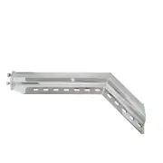 Chrome Angled Mud Flap Hanger 2 1/2" Bolt Pattern