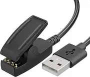 Charge Cable Compatible for Garmin Approach S20/G10 Forerunner 235/35/64/230/630/645/645 Music/735XT/Vivomove HR/Lily, Replacement USB Charger Adapter, Charging Clip Sync Data Cable (1 pcs)