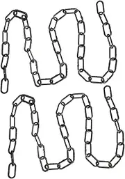 [VALICLUD] Simulated Iron Chain Black Chain Photo Ornaments Chain Links Black Garland Cosplay Costumes Decor Halloween Prop Cosplay Outfits Prom Accessories Prop Fetter Chain Plastic Pe