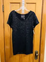 Victoria Secret Supermodel Essential sequin mini dress black NWT size XS $98.00