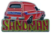 Orange Sandman panel van lapel/hat pin badge C010703