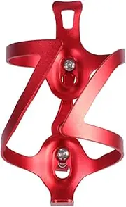 1Pc Aluminum Alloy Bike Bottle Holder Sturdy Water Bottle Cage for Mountain Bicycles Cycling Equipment Accessory with Transition Socket Lightweight and Durable Design Red