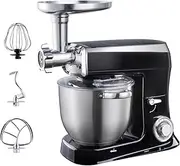 Electric Stand Mixer for Baking 6 Speeds with Pulse Function Food Mixer with 7.5L Stainless Steel Mixing Bowl, Dough Hook, Wire Whip & Beater Optional Accessories Juicer, Meat Grinder 1500W (Size : +