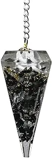 Black Tourmaline Selenite Orgone Crystal Pendulums for Divination and Dowsing Crystal Pendulum with True Pendulum Motion Spritual Crystal