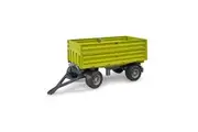 Bruder ABS Fliegl 3-Way Tipping Trailer w/ Removable Top 48cm Toy Green 4y+