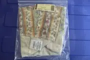 Longaberger Botanical Fields Stripe Crocus Basket OTE Liner #23448277 NEW