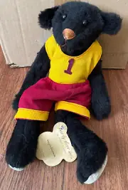 Bearly There By Linda Spiegel 14" Vintage "Tragic Bearson" Jointed w/tag