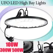 UFO High Bay LED Lights 100W 300W 500W Industrial Warehouse Factory Lamp
