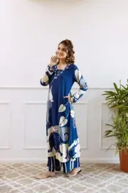 Indian Premium German Rayon Kurti With Pant For Women