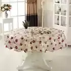 Round Table Cloth 152/180Cm Waterproof Table Cloth Oil Round Tablecloth Flower