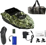 Wirel Remote Control Fishing Bait Boat 430-540 Yards Remote Fish Finder Device Camouflage with 1 Rechargeable Battery