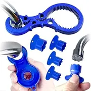 7 Pcs Faucet Aerator removal tool, Aerator Key, Faucet wrench with Aerator Shell Removal Tool, Replacement Cache Aerators for Sink M 16.5, 18.5, 21.5, 24 mm Tap Aerators Flow Restrictor