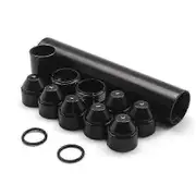 6 Inch Aluminum Alloy Fuel Filter Kit With 1/2-28 5/8-24 Threads For Automotive 1 2-28