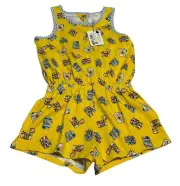 NWT MATILDA JANE Girls Snapshots of You Romper Yellow Cameras Sz 10 FREE SHIP