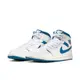 Nike AIR JORDAN 1 MID SE 休閒鞋 男 白藍 運動鞋 AJ 喬丹 復古 運動 休閒 FN5215-141