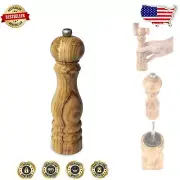Sustainable 22cm Olive Wood Pepper Mill - Manual Grinder with Lifetime Warranty