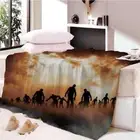 Arrow Pine Praise Light Sky 3D Warm Plush Fleece Blanket Picnic Sofa Couch