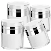 4 Pcs Empty Bottle Set Travel Toiletry Bottles Vacuum Pumping Jars