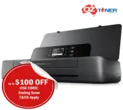 HP OfficeJet 200 A4 Mobile Inkjet A4 Printer+ePrint w/62 Ink Set (P/N:CZ993A)
