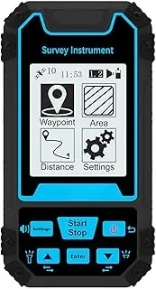 Land Survey Meter, Mini Portable Handheld Area Measurement Tool GNSS 2.4in Screen Real Time Trail Display with Barometric Height Measurement
