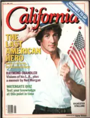 MAG: California 6/1982-Sylvester Stallone cover photo-Raymond Chandler-Vision...