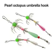 Lure with luminous effect 5PCS Sea fishing octopus hook for Octopus squid