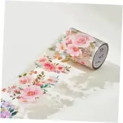 Floral PET Tape for Scrapbook Junk Bullet Journaling Flower Corridor PET Tape