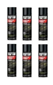 RAPTOR Etch Primer 1K Aerosol UPOL UP5023 13.2 Oz Gray (6 Pack)