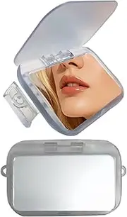 Xinhuju Selfie Mirror Clip, Phone Case Mirror | 2 x Makeup Mirrors for Mobile Phones, Phone Camera Clip, Selfie Reflector with Cover, Mirror