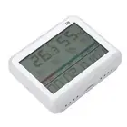 Temperature Humidity Meter Clock Date Display Room Thermometer For Office