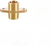 1/4 3/8 1/2 3/4 1 Inch Brass Water Pipe Accessories Copper Male Female Thread Fixed Ear Joint Drinking Fountain Connector,1I2M to 1I2M,1 Piece