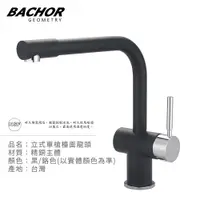 在飛比找PChome24h購物優惠-BACHOR 10164BK 工業風L形單把手立式龍頭