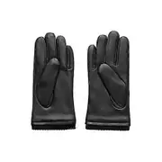 French Connection Mens Classic Leather Gloves Black One Size