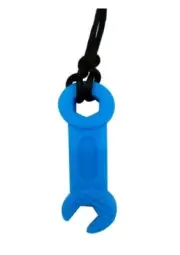 Brand New Sensory Chew Teether Necklace Chewellery Blue Spanner Wrench