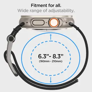 Spigen DuraPro Flex 錶帶尼龍錶帶兼容 Apple watch 系列 8 7 Ultra 49mm 4