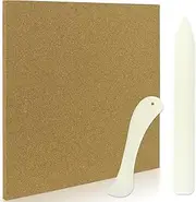 DLOnline Stained Glass Supplies - Heat Resistant Work Surface with Cutting Mat, 2 Burnishers, Tools & Kit for Table & Countertop Protection, 12 in