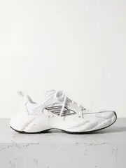 [Balenciaga] Balenciaga - Monday Rubber-trimmed Leather Sneakers - White - IT42 IT 42 White