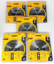 5 Pack DEWALT DW3114 - 10" 40 Tooth ATB Thin Kerf Saw Blade with 5/8-Inch Arbor