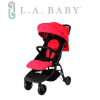 在飛比找momo購物網優惠-【L.A BABY 美國加州貝比】旅行摺疊嬰兒手推車(紅色)