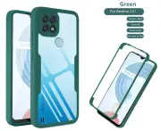 360° Full Protection Case for OPPO RealMe C21 - Green